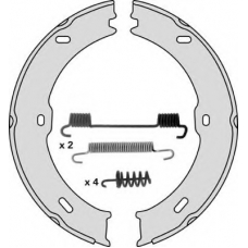 M871R MGA Комплект тормозных колодок, стояночная тормозная с