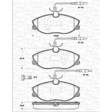 363702161283 MAGNETI MARELLI Комплект тормозных колодок, дисковый тормоз