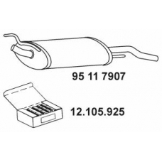 95 11 7907 EBERSPACHER Глушитель выхлопных газов конечный