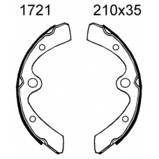 01721 BSF Комплект тормозных колодок