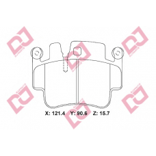 BP2266 DJ PARTS Комплект тормозных колодок, дисковый тормоз