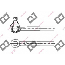 DE1283 DJ PARTS Наконечник поперечной рулевой тяги