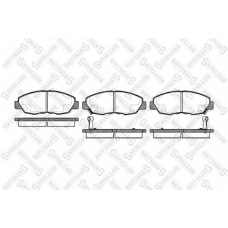 335 002-SX STELLOX Комплект тормозных колодок, дисковый тормоз