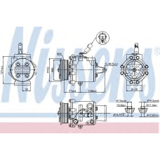 89591 NISSENS Компрессор, кондиционер