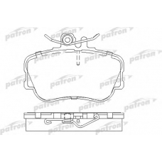PBP854 PATRON Комплект тормозных колодок, дисковый тормоз