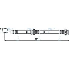 HOS3342 APEC Тормозной шланг