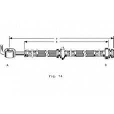 PHD124 TRW Тормозной шланг