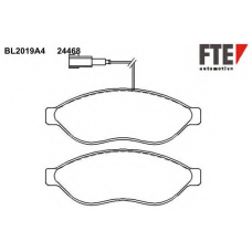 BL2019A4 FTE Комплект тормозных колодок, дисковый тормоз