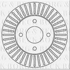 BBD5349 BORG & BECK Тормозной диск
