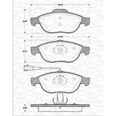 363702161159 MAGNETI MARELLI Комплект тормозных колодок, дисковый тормоз