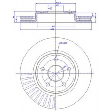 142.1411 CAR Тормозной диск