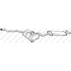 290-207 BOSAL Глушитель выхлопных газов конечный