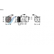 CNK222 AVA Компрессор, кондиционер