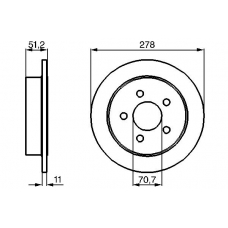 0 986 478 487 BOSCH Тормозной диск