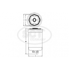 ST 6125 SCT Топливный фильтр