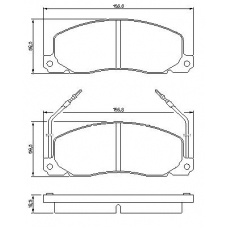 0 986 460 946 BOSCH Комплект тормозных колодок, дисковый тормоз