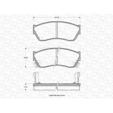 363702160964 MAGNETI MARELLI Комплект тормозных колодок, дисковый тормоз