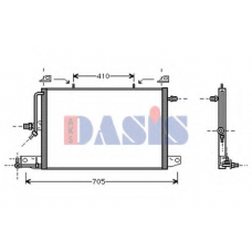 482000N AKS DASIS Конденсатор, кондиционер