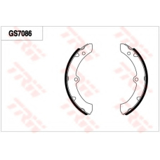 GS7086 TRW Комплект тормозных колодок