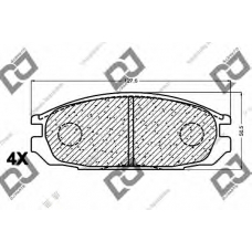 BP1094 DJ PARTS Комплект тормозных колодок, дисковый тормоз