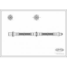 19030468 CORTECO Тормозной шланг