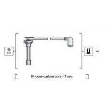 941318111103 MAGNETI MARELLI Комплект проводов зажигания