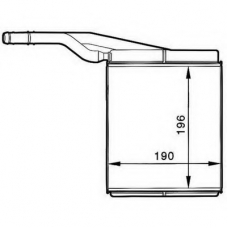 14.3057 FISPA Теплообменник, отопление салона