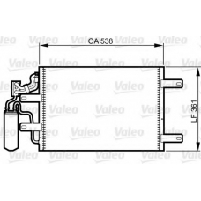 814014 VALEO Конденсатор, кондиционер