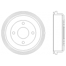 MBD022 MINTEX Тормозной барабан