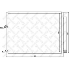 10-45615-SX STELLOX Конденсатор, кондиционер