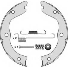 M839R MGA Комплект тормозных колодок, стояночная тормозная с