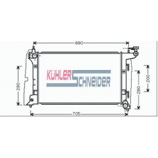 3220291 KUHLER SCHNEIDER Радиатор, охлаждение двигател