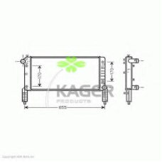 31-0445 KAGER Радиатор, охлаждение двигателя