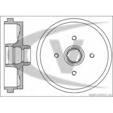 V10-60009 VEMO/VAICO Тормозной барабан