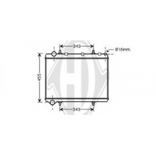 8407203 DIEDERICHS Радиатор, охлаждение двигателя