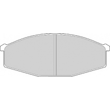 FD6718A NECTO Комплект тормозных колодок, дисковый тормоз