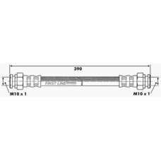 FBH6506 FIRST LINE Тормозной шланг