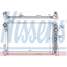 67168 NISSENS Радиатор, охлаждение двигателя