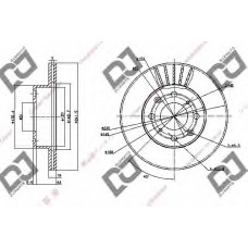 BD1111 DJ PARTS Тормозной диск