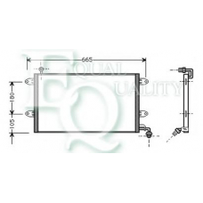 CO0211 EQUAL QUALITY Конденсатор, кондиционер