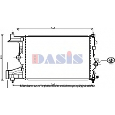 150101N AKS DASIS Радиатор, охлаждение двигателя