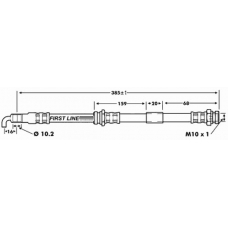 FBH6729 FIRST LINE Тормозной шланг