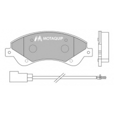 LVXL1302 MOTAQUIP Комплект тормозных колодок, дисковый тормоз