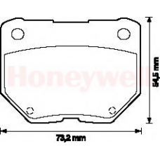 572110B BENDIX Комплект тормозных колодок, дисковый тормоз