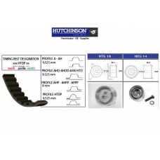 KH 04 HUTCHINSON Комплект ремня грм