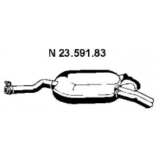 23.591.83 EBERSPACHER Глушитель выхлопных газов конечный