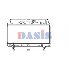 210039N AKS DASIS Радиатор, охлаждение двигателя