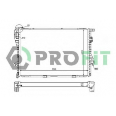 PR 0070A2 PROFIT Радиатор, охлаждение двигателя