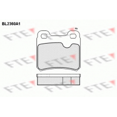 BL2360A1 FTE Комплект тормозных колодок, дисковый тормоз