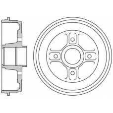 VBE691 MOTAQUIP Тормозной барабан